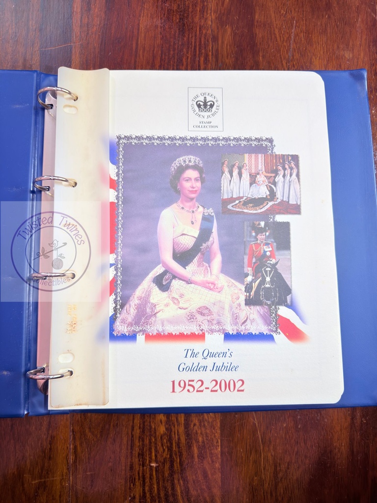[UK 08-b] Queens Golden Jubilee – Queen Elizabeth II  Philatelic  Folder