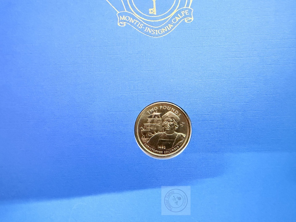 [UK 07-c] Deluxe "Collection of Gibraltar Stamps 1992" presentation folder