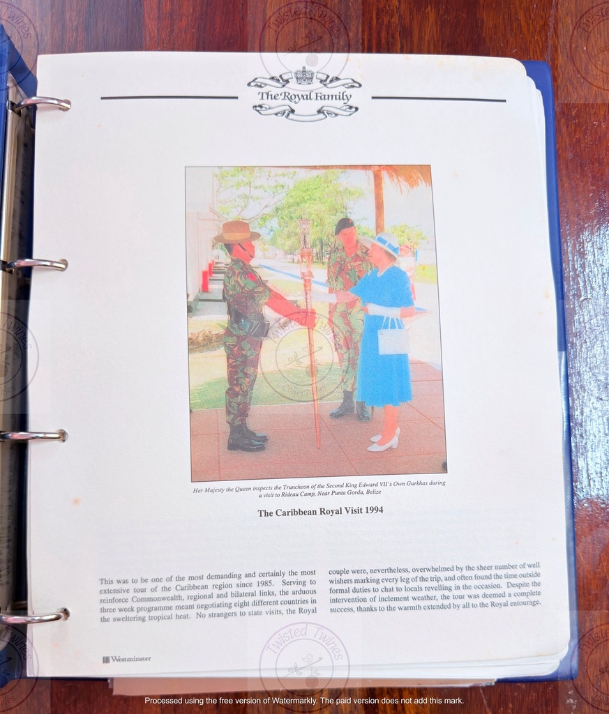 [UK 08-g] Westminster Queen Mother 1994 Commemorative Presentation Folder (Royal Family Folder