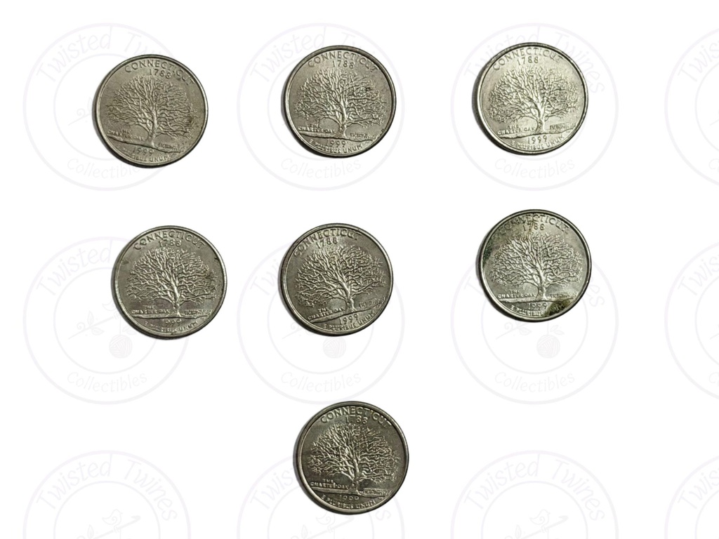 [FIC 002] USA-Connecticut State Commemorative Quarters Collectible Coins(1 QUANTITY)( United States of America ) (25 Cents)