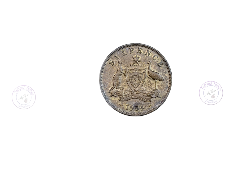 [FIC 029] 1954 Six Pence from Australia