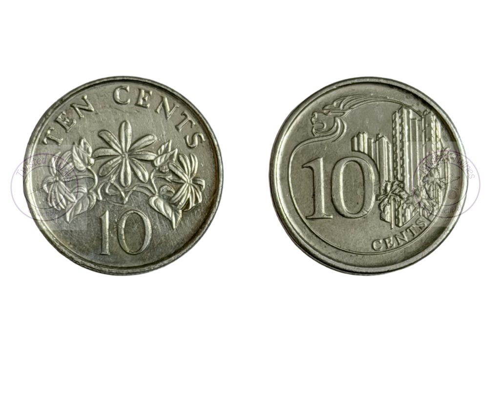 [FC 061] Singapore 10 Cents coins (2 Coin Set)