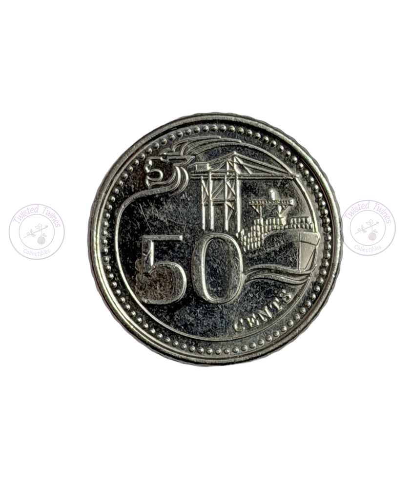 [FIC 059] Singapore 50 Cents Coins (1 Coin Per Order)
