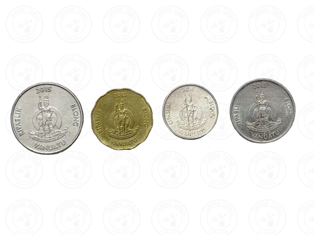 [FIC 051] 2015 Vanuatu collectible Coins (4 COINS SET)