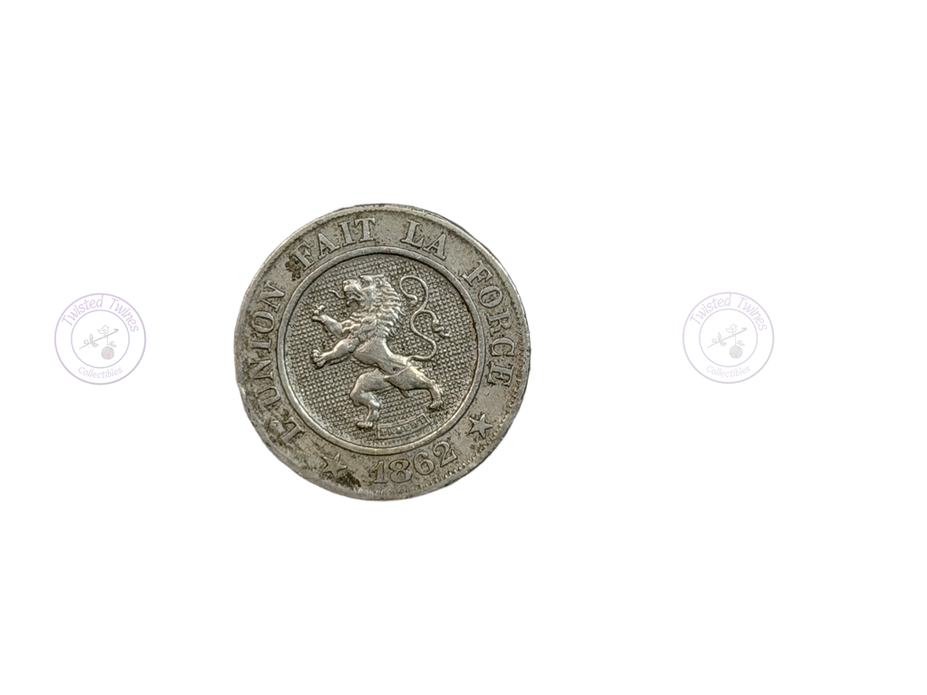 [FIC 045] Belgium 10 Centimes coin 1862