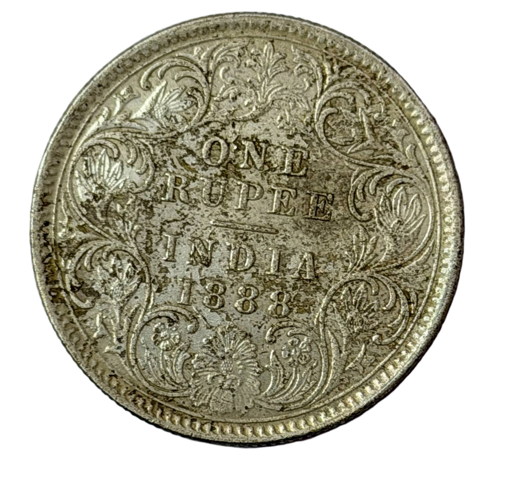 [BIC 021] British India 1 Rupee, Bombay Mint, 1888.