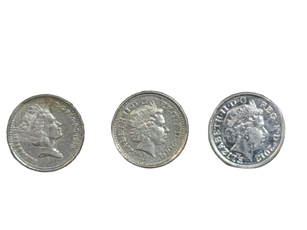 [FIC 026] United Kingdom decimal-era Five Pence (5p) coins