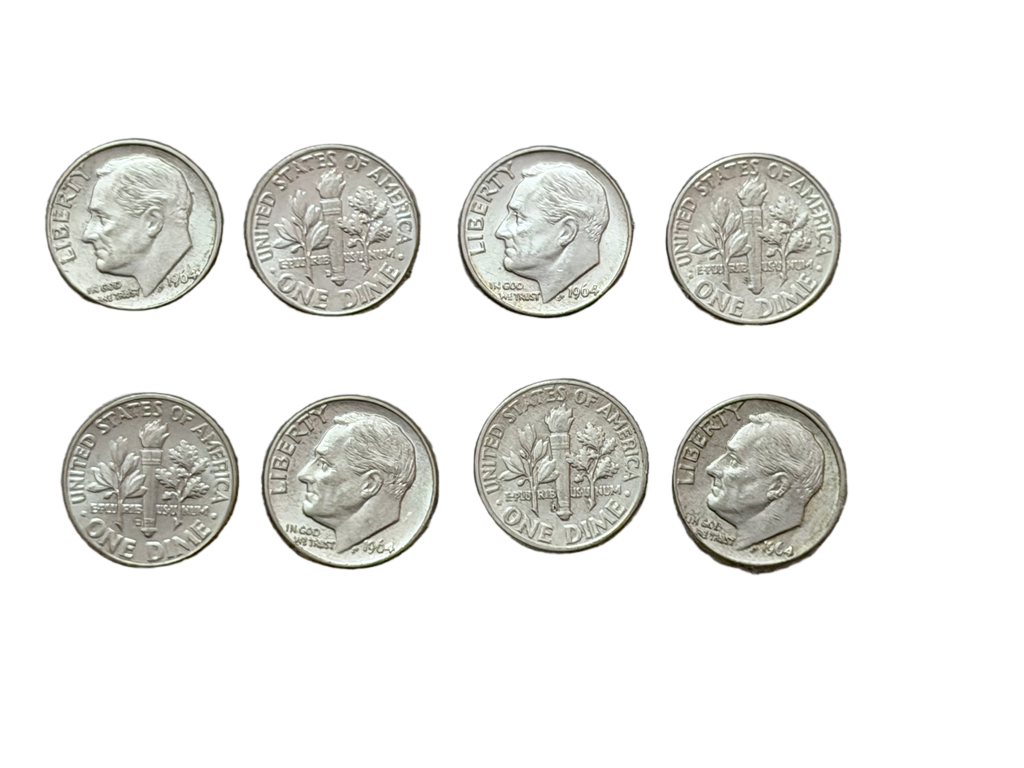 [FIC 009] Silver Roosevelt Dime coins from the United States- Philadelphia Mint ( 1 Quantity per Order)