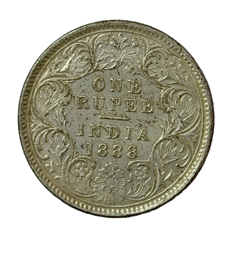 [BIC 020] British India 1 Rupee, Calcutta Mint, 1888