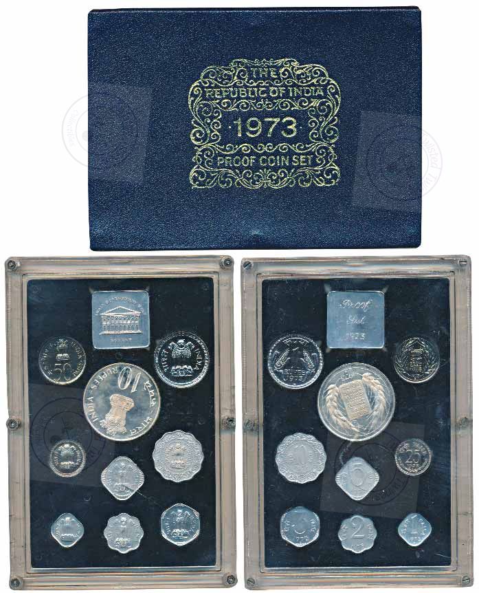 [PC 135] 1973 Grow More Food Commemorative Coin / Proof Set – Government of India Numismatic Collectible