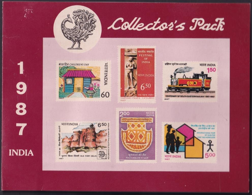 [STP 19] India 1987 Collectors Pack (Year Pack)