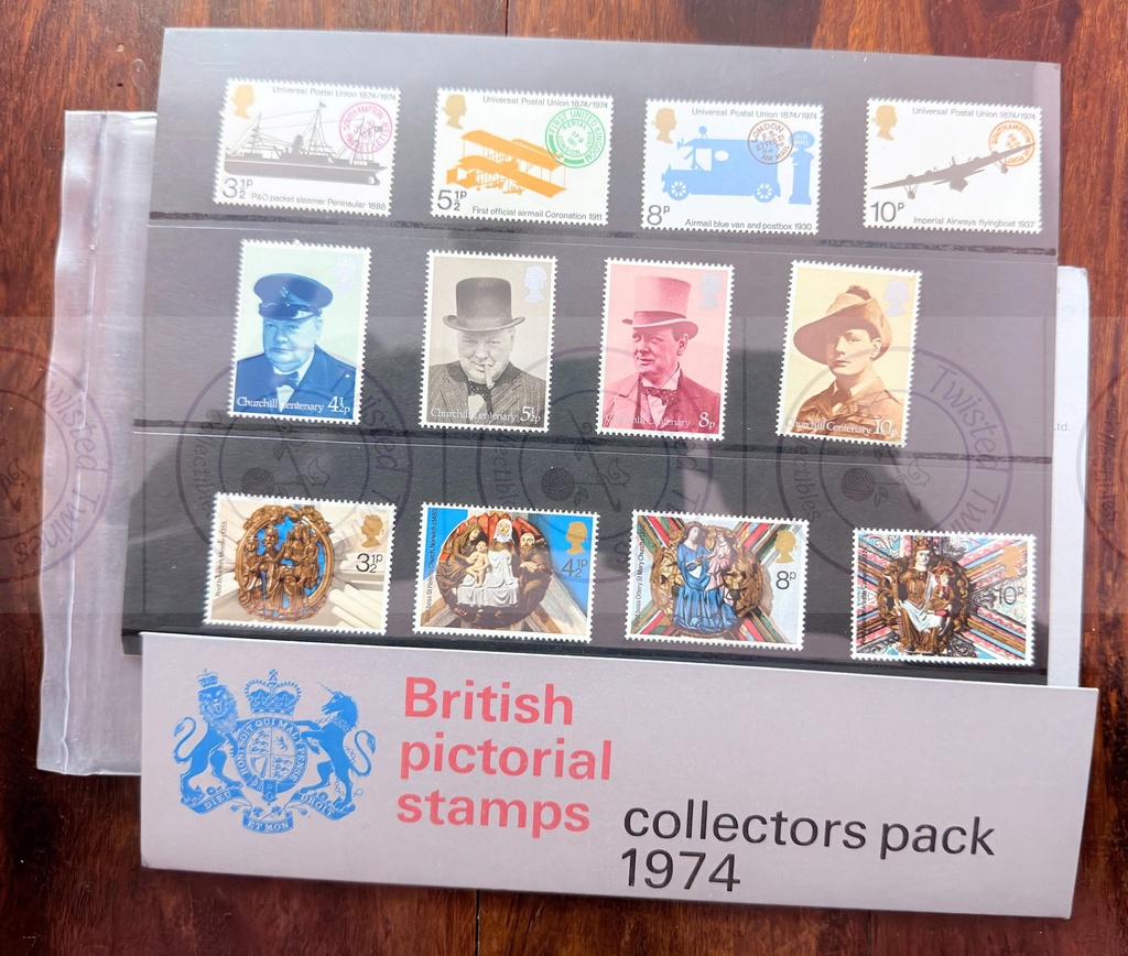 [UKSTP 1] 1974 UK Stamp Year Pack (21 Stamps)