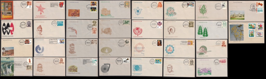 [FDC 2] India 1977 First Day Cover (FDC) Year Pack – Complete Collection (Bangalore Cancellation)
