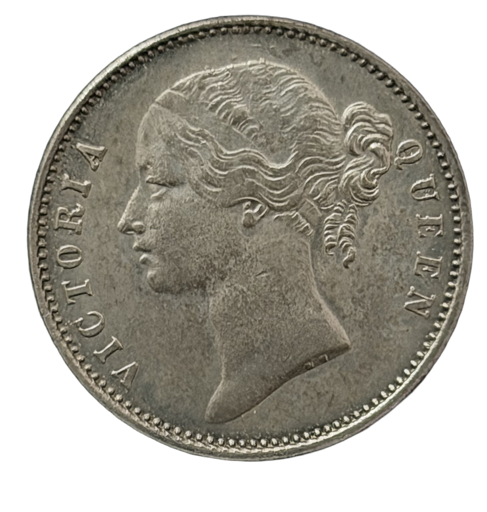 [BIC 003] Queen Victoria East India Company 1 Rupee Calcutta Mint 1840