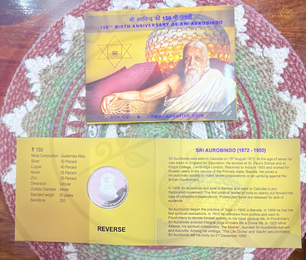 [PC 95] 2022 150th Birth Anniversary of Sri Aurobindo (1872–2022)