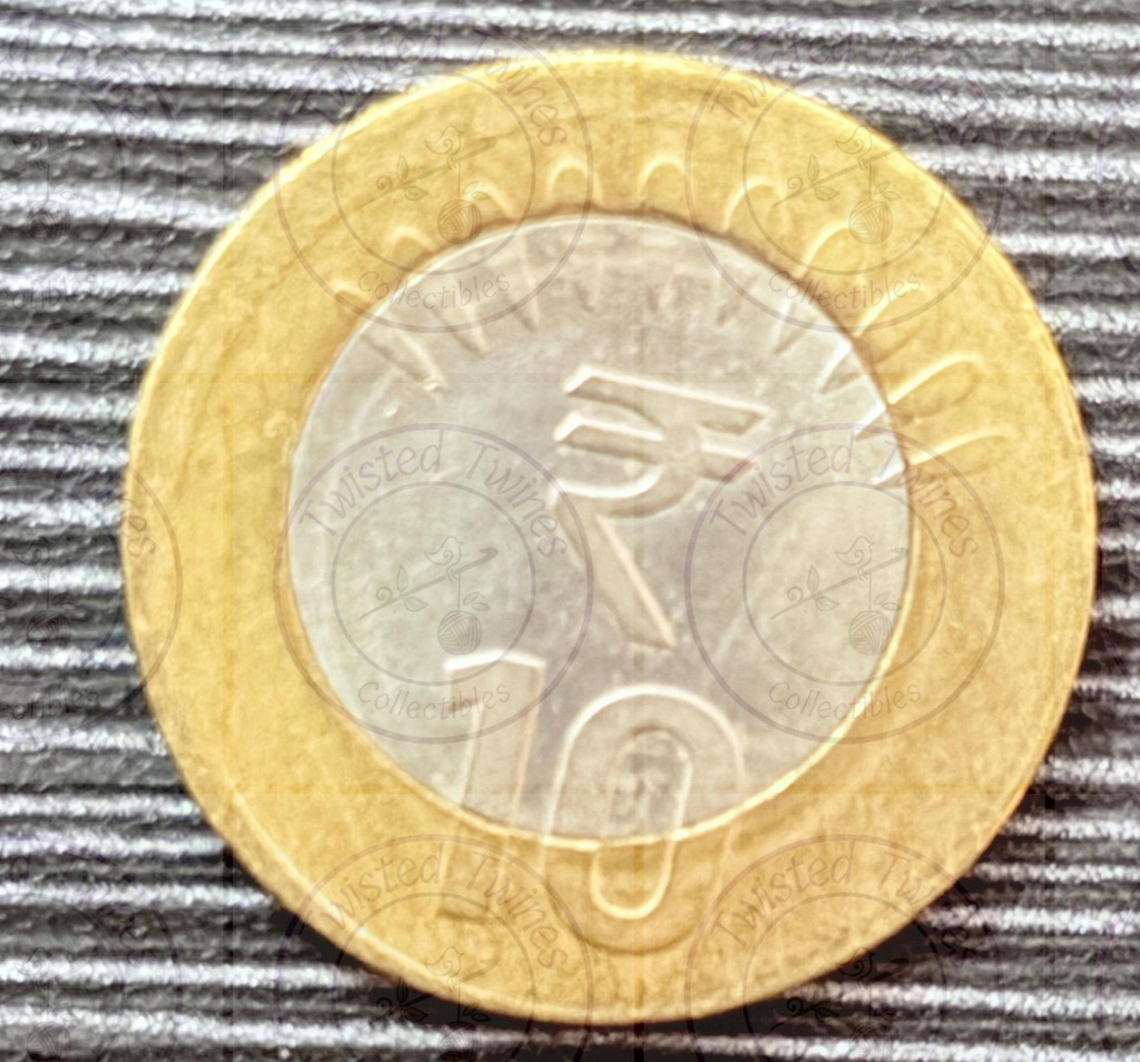2017 Rs 10 bi-metallic commemorative coin with circular die impressions