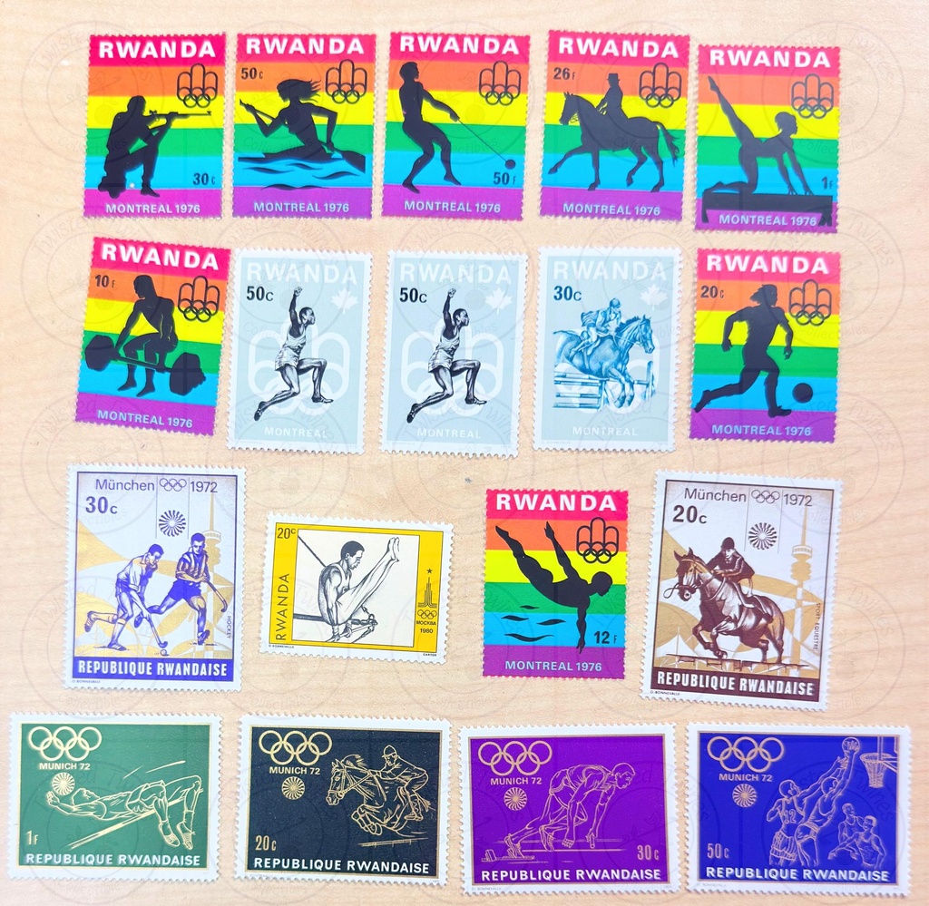[FS 2] Rwanda Olympic thematic stamps