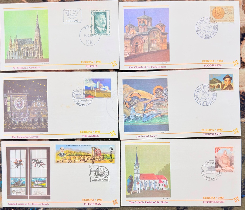 EUROPA CEPT 1983 First Day Covers (FDCs)