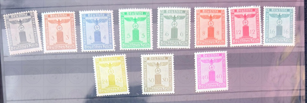 [FS 13] German Third Reich Official Airmail (Flugpost) Stamps – Complete MNH Set (1934)