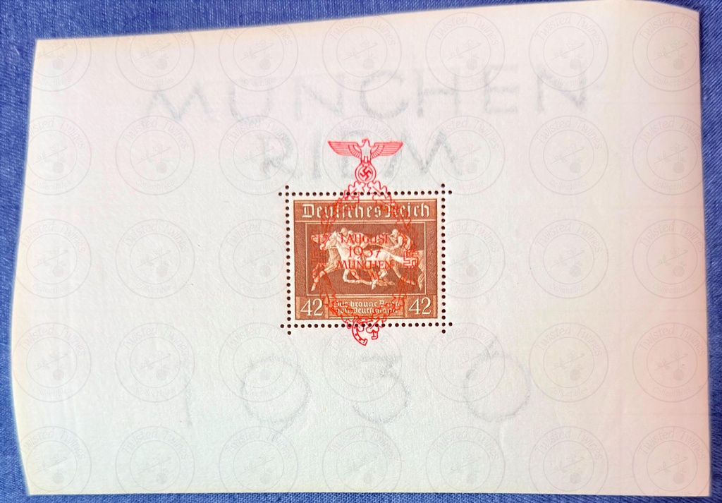 [FS 14] 1937 Adolf Hitler Birthday Souvenir Sheet (Miniature Sheet) MNH