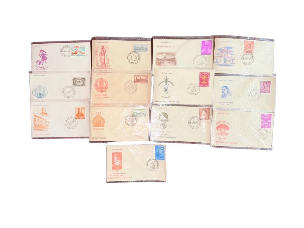 1962 First Day Cover Collection – 13 FDCs