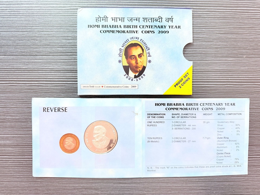 2009 Homi Bhabha Birth Centenary Year – Proof Set