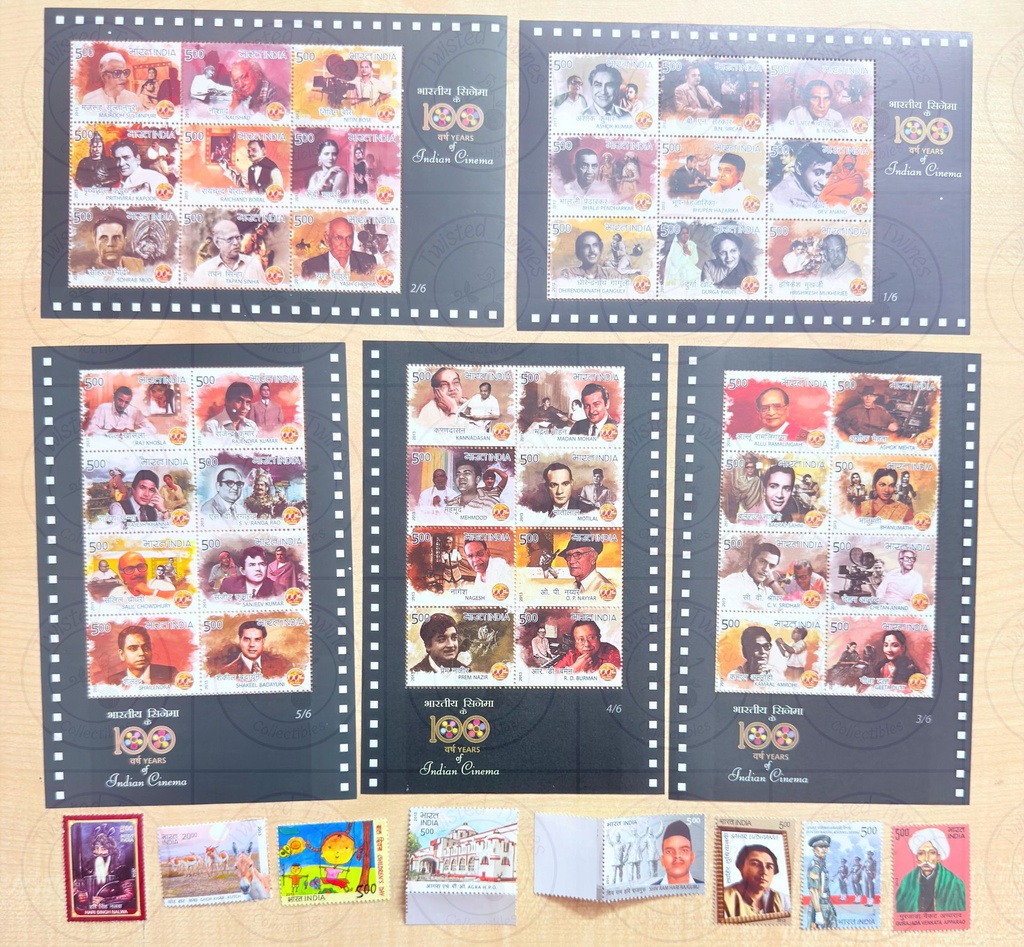 India 2013 Complete Year Pack – 122 Commemorative Postage Stamps (MNH)